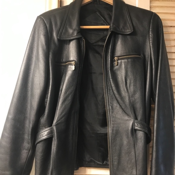 Real Leather jacket. Size Large. Super nice. Bought at Macy’s. Preston & Yorki - Picture 3 of 10